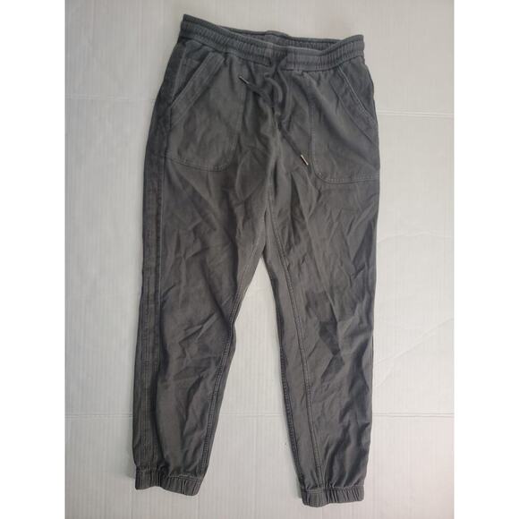 Athleta Farallon Jogger Pants Womens SZ 6 Pull On Drawstring Green Gray - Picture 2 of 8